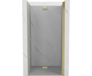 Mexen Mist-F mampara de ducha plegable derecha 70 cm, transparente, oro cepillado - 8A6-070-000-55-00-P 75509 5905315640239