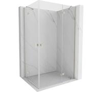 Mexen Mist-H Duo cabina de ducha abatible derecha 110 x 115 cm, transparente, níquel cepillado - 8A5-110L-115P-97-00 105941 5907931150215