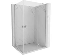Mexen Mist-H L Duo cabina de ducha abatible derecha 70 x 80 cm, transparente, cromo - 8A5L-070L-080P-01-00 73960 5905315631312