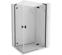 Mexen Mist-H L Duo cabina de ducha abatible derecha 80 x 120 cm, transparente, negra - 8A5L-080L-120P-70-00 74499 5905315637055