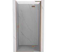 Mexen Mist-H L puertas de ducha abatibles derecha 115 cm, transparente, cobre cepillado - 8A5L-115-000-65-00-P 74948 5905315611185