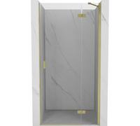 Mexen Mist-H puerta de ducha abatible derecha 100 cm, transparente, dorado cepillado - 8A5-100-000-55-00-P 74703 5905315609946