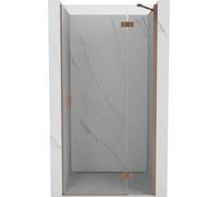 Mexen Mist-H puerta de ducha abatible derecha 75 cm, transparente, cobre cepillado - 8A5-075-000-65-00-P 74721 5905315610003