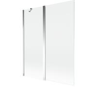 Mexen Mist mampara de ducha de 2 hojas 140 x 150 cm, transparente, cromo - 8A9-140-011-01-00 77538 5905315961136