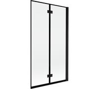 Mexen Mist mampara de ducha de dos hojas derecha 100 x 150 cm, marco negro, negro - 8A9-100-002-70-70-P 77516 5905315962539
