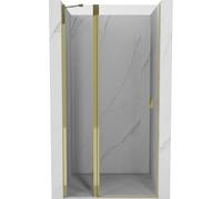 Mexen Mist puerta de ducha abatible 115 cm, transparente, dorada - 8A4-115-000-50-00 71812 5905315588210