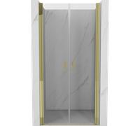 Mexen Mist puerta de ducha abatible 85 cm, transparente, dorado - 8A7-085-000-50-00 78528 5905315959997