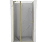 Mexen Mist puertas de ducha abatibles 85 cm, transparentes, dorado cepillado - 8A4-085-000-55-00 71826 5905315588265