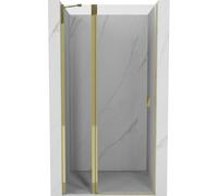 Mexen Mist puertas de ducha abatibles 90 cm, transparentes, doradas - 8A4-090-000-50-00 71805 5905315588166