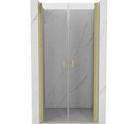 Mexen Mist puertas de ducha batientes 90 cm, transparentes, doradas cepilladas - 8A7-090-000-55-00 78551 5905315960092