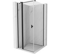 Mexen Mist T cabina de ducha abatible 120 x 120 cm, transparente, negra - 8A4T-120-120-70-00 71257 5905315596031