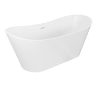 Mexen Montana bañera exenta 180 x 90 cm, blanca, rebosadero blanco - 52011809000-20 45715 5905315378927