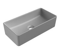 Mexen Nadia lavabo sobre encimera 46 x 23 cm, gris claro mate - 21614661 15939 5907709157316