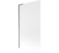 Mexen Next L mampara de bañera de 1 hoja 100 x 150 cm, esmerilada, metal quemado - 895-100-000-03-30-95 52199 5905315319258