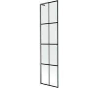 Mexen Next L mampara de bañera de 1 hoja 50 x 150 cm, rejilla negra, metal de arma - 895-050-000-03-77-95 52814 5905315321008