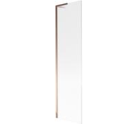 Mexen Next L mampara de baño de 1 puerta 50 x 150 cm, franjas, oro rosa - 895-050-000-03-09-60 51451 5905315318367