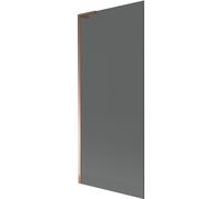 Mexen Next L mampara de baño plegable de 1 hoja 80 x 150 cm, grafito, oro rosa - 895-080-000-03-40-60 52260 5905315319593