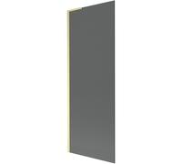 Mexen Next L mampara de ducha 1-puerta 70 x 150 cm, grafito, dorado cepillado - 895-070-000-03-40-55 52246 5905315319524