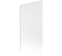 Mexen Next mampara de bañera de 1 hoja 100 x 150 cm, escarchado, blanco - 895-100-000-00-30-20 20269 5905315135254