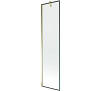 Mexen Next mampara de baño de 1 hoja 50 x 150 cm, marco negro, dorado - 895-050-000-00-70-50 20305 5905315135865