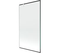 Mexen Next mampara de ducha de 1 ala 100 x 150 cm, marco negro, blanco - 895-100-000-00-70-20 20329 5905315135858
