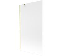 Mexen Next mampara de ducha de bañera de 1 hoja 100 x 150 cm, escarchado, dorado - 895-100-000-00-30-50 20270 5905315135315