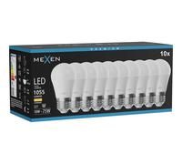 Mexen Nova 10x Bombilla LED E27, G45, 10W, Cálida - 3000K, 1055 lm - L101-E27-1030-01x10 95881 5907931022314