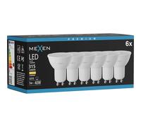 Mexen Nova 6x Bombilla LED GU10, 3W, Cálida - 3000K, 315 lm - L107-GU10-0330-01x06 95773 5907931019369