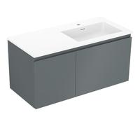 Mexen Orio armario de baño 100 cm con lavabo Otis derecho, 1S, 1D, grafito mate/blanco mate - 91A13-10047-3-BBFF66-W18P01 85776 5905315773708