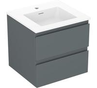 Mexen Orio armario de baño 50 cm con lavabo Otis, 2 cajones, grafito mate/blanco mate - 91A10-05047-2-BFF66-W18M01 84528 5905315486424