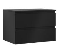 Mexen Orio armario de baño bajo lavabo 70 cm con tablero, 2 cajones, negro mate - 91A10-07047-2-BFFC71 80860 5905315471994