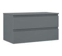Mexen Orio armario de baño bajo lavabo de 90 cm con tablero, 2 cajones, grafito mate - 91A10-09047-2-BFFC66 80870 5905315472090