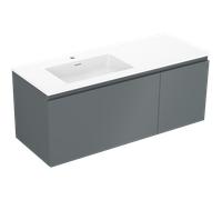 Mexen Orio armario de baño de 120 cm con lavabo Otis izquierdo, 1S, 1D, grafito mate/blanco mate - 91A13-12047-3-BBFF66-W18L01 85758 5905315773524