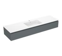 Mexen Orio armario de baño de 160 cm con lavabo Otis, 1 cajón, grafito mate/blanco mate - 91A10-16023-1-BF66-W18M01 81878 5905315484710