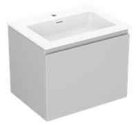 Mexen Orio armario de baño de 60 cm con lavabo Otis, 1 cajón, gris mate/blanco mate - 91A10-06047-1-BF62-W18M01 82845 5905315485236