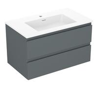Mexen Orio armario de baño de 80 cm con lavabo Otis, 2 cajones, grafito mate/blanco mate - 91A10-08047-2-BFF66-W18M01 84546 5905315486691