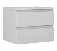 Mexen Orio gabinete de baño bajo lavabo 60 cm con encimera, 2 cajones, gris mate - 91A10-06047-2-BFFC62 80851 5905315471901