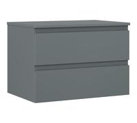 Mexen Orio gabinete de baño bajo lavabo de 70 cm con encimera, 2 cajones, grafito mate - 91A10-07047-2-BFFC66 80858 5905315471970