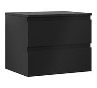 Mexen Orio gabinete de baño para fregadero de 60 cm con encimera, 2 cajones, negro mate - 91A10-06047-2-BFFC71 80854 5905315471932