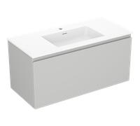 Mexen Orio mueble de baño 100 cm con lavabo Otis, 1 cajón, gris mate/blanco mate - 91A10-10047-1-BF62-W18M01 82893 5905315485779