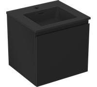 Mexen Orio mueble de baño 50 cm con lavabo Otis, 1 cajón, negro mate - 91A10-05047-1-BF71-W18M71 82831 5905315485199