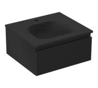 Mexen Orio mueble de baño 50 cm con lavabo Vela, 1 cajón, negro mate - 91A10-05023-1-BF71-W23M71 81908 5905315488527