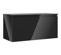 Mexen Orio mueble de baño bajo lavabo de 100 cm con encimera, 1 cajón, negro brillo - 91A10-10047-1-BFC70 80835 5905315471741