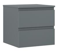 Mexen Orio mueble de baño bajo lavabo de 50 cm con encimera, 2 cajones, grafito mate - 91A10-05047-2-BFFC66 80846 5905315471857