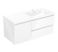 Mexen Orio mueble de baño de 100 cm con lavabo Otis derecho, 2S, 1D, blanco brillo - 91A13-10047-3-BBFFF00-W18P00 85933 5905315775597
