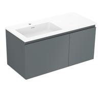 Mexen Orio mueble de baño de 100 cm con lavabo Otis izquierdo, 1S, 1D, grafito mate/blanco mate - 91A13-10047-3-BBFF66-W18L01 85752 5905315773463