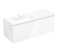Mexen Orio mueble de baño de 120 cm con lavabo Otis izquierdo, 1 cajón, 1 puerta, blanco brillo - 91A13-12047-3-BBFF00-W18L00 85755 5905315773494