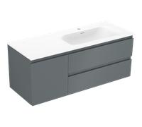 Mexen Orio mueble de baño de 120 cm con lavabo Vela derecho, 2S, 1D, grafito mate/blanco mate - 91A13-12047-3-BBFFF66-W23P01 86022 5905315776488