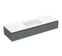 Mexen Orio mueble de baño de 140 cm con lavabo Otis, 1 cajón, grafito mate/blanco mate - 91A10-14023-1-BF66-W18M01 81867 5905315484352