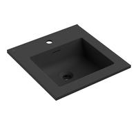 Mexen Otis lavabo encastrado en encimera 46 x 46,5 cm, negro mate - 25184571 54477 5905315948137
